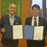 災害協定締結（7月10日 ）を記念して、並木克巳東久留米市長を表敬訪問